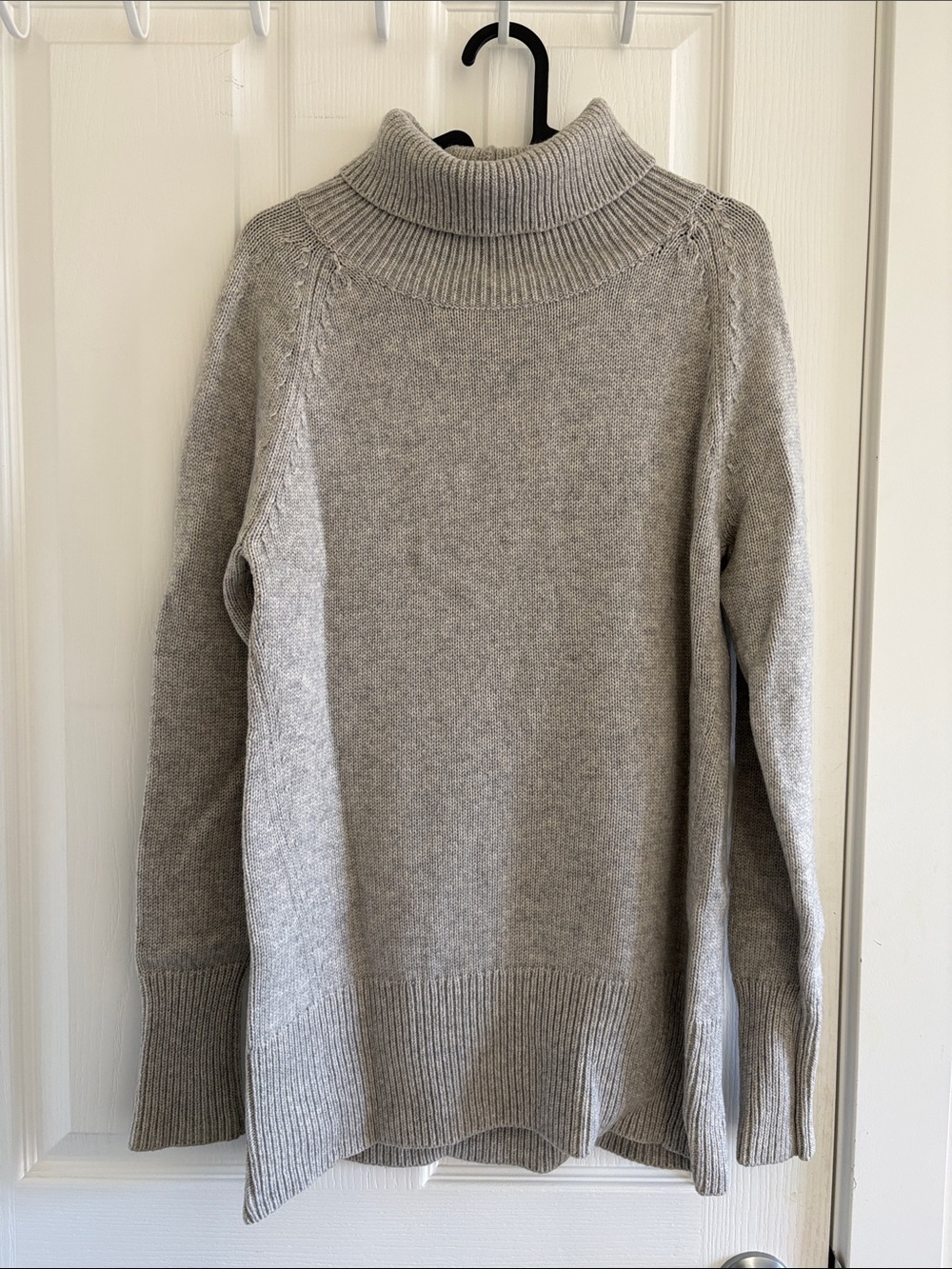 Aritzia Babaton Light Gray Turtleneck Sweater